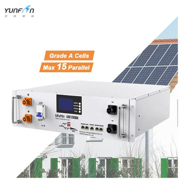 LiFePo4 रैक माउंट लिथियम बैटरी पैक 48V 51.2V 6000 चक्र जीवन संगत CAN
