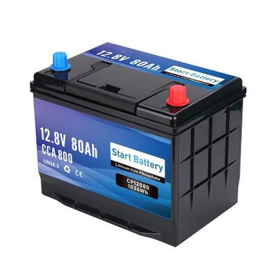 गुणवत्ता 12V 80Ah LiFePO4 डीप साइकल और स्टार्टिंग बैटरी 800CCA ब्लूटूथ - 1024Wh सोलर मरीन आरवी ऑफ-ग्रिड लिथियम बैटरी स्मार्ट बीएमएस के साथ फैक्टरी