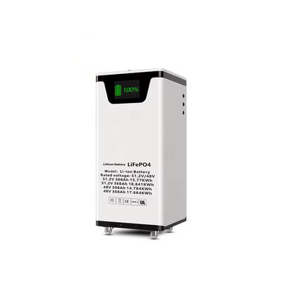 गुणवत्ता 51.2V 300Ah फ्लोर माउंट LiFePO4 बैटरी15.36kWh एलसीडी डिस्प्ले के साथ सौर भंडारण स्मार्ट बीएमएस RS485 CAN IP55 रेटेड थोक और निजी लेबल समाधान फैक्टरी