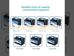 ऑटो कार स्टार्ट-स्टॉप लाइफपो4 लिथियम बैटरी D2360LT2 बिल्ड इन बीएमएस 12.8V 60ah 900CCA परिवार कारों और हल्के ट्रकों के लिए